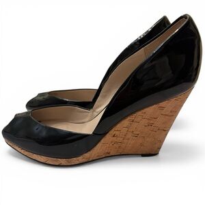 Michael Kors Black Patent Wedges